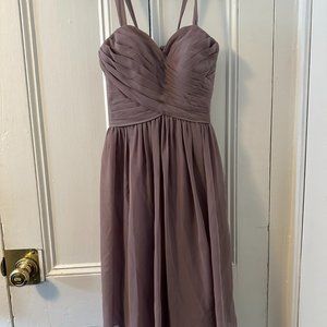 Azazie Heidi Dress, Dusk. Strapless or w/ straps (custom added, detachable)